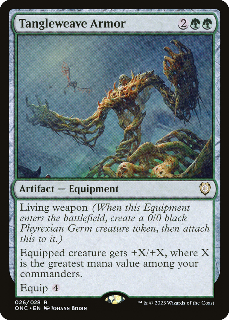 Tangleweave Armor [Phyrexia: All Will Be One Commander] | Devastation Store