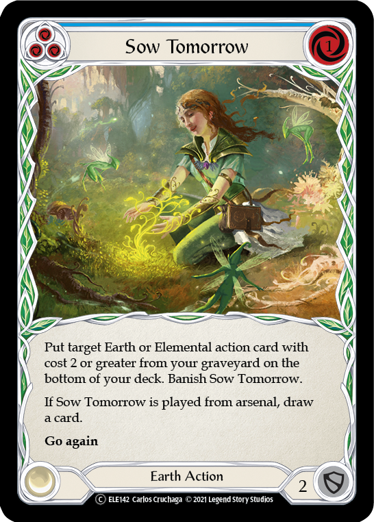 Sow Tomorrow (Blue) [U-ELE142] Unlimited Rainbow Foil | Devastation Store
