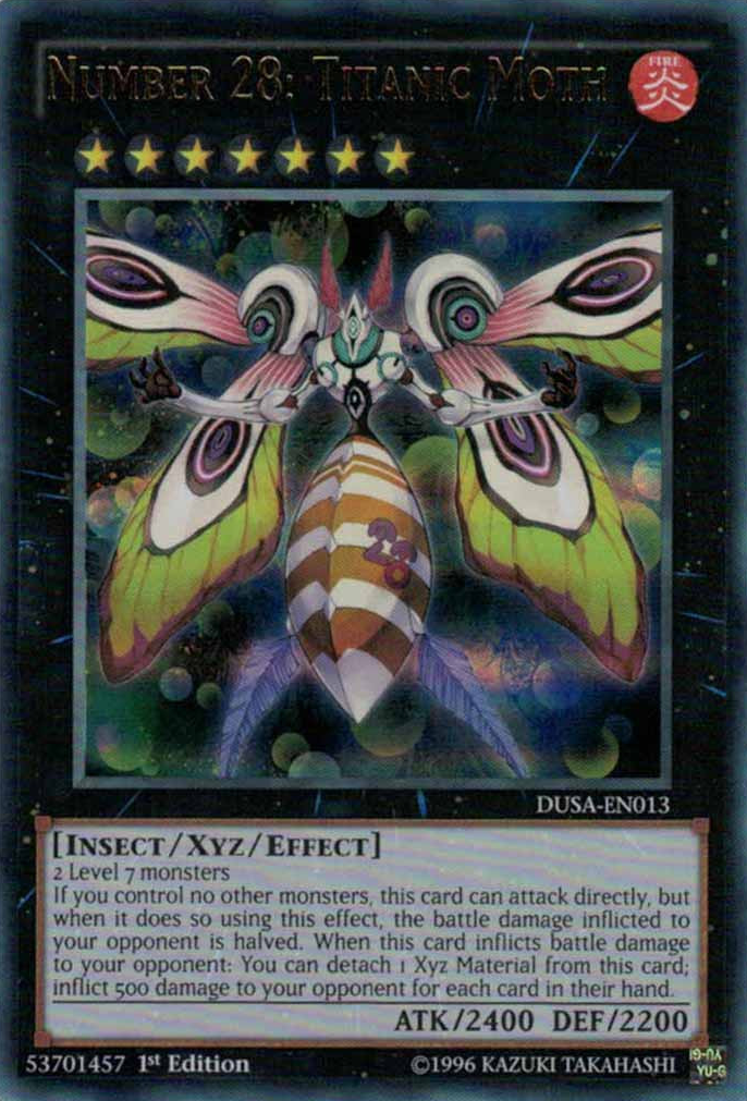 Number 28: Titanic Moth [DUSA-EN013] Ultra Rare | Devastation Store