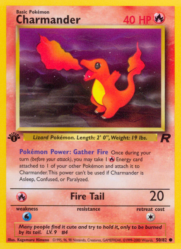 Charmander (50/82) [Team Rocket 1st Edition] | Devastation Store