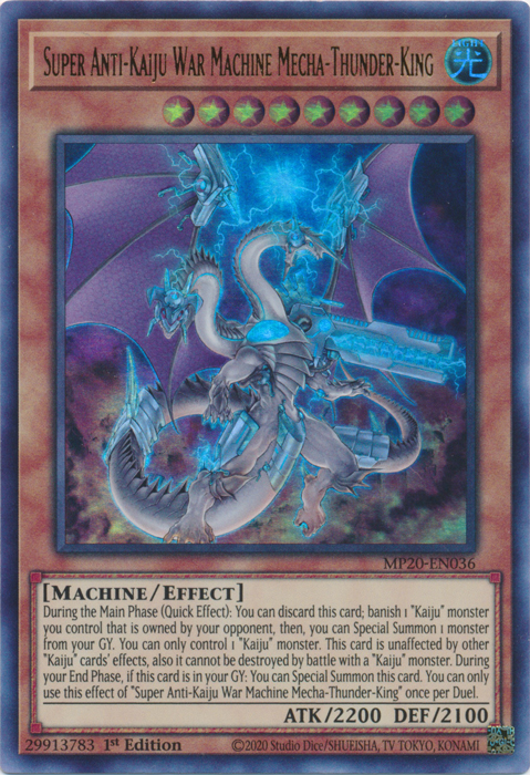 Super Anti-Kaiju War Machine Mecha-Thunder-King [MP20-EN036] Ultra Rare | Devastation Store