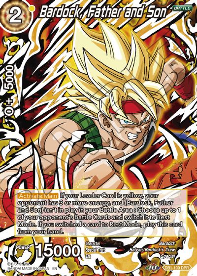 Bardock, Father and Son (Reprint) (DB1-100) [Battle Evolution Booster] | Devastation Store