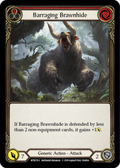 Barraging Brawnhide (Red) [WTR176-C] Alpha Print Rainbow Foil - Devastation Store | Devastation Store