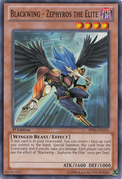 Blackwing - Zephyros the Elite [BP01-EN215] Common | Devastation Store