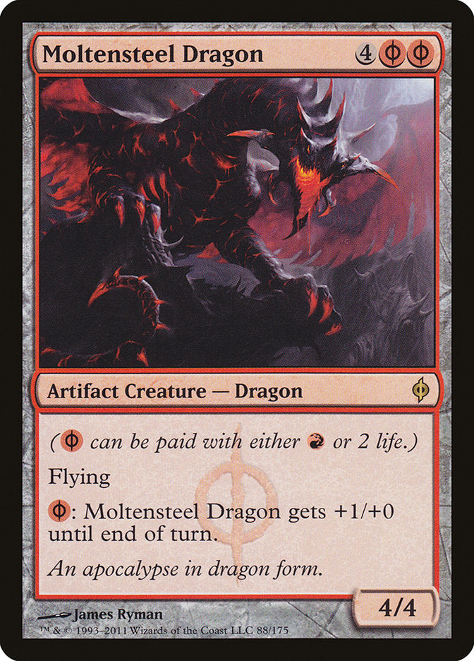 Moltensteel Dragon [New Phyrexia] - Devastation Store | Devastation Store