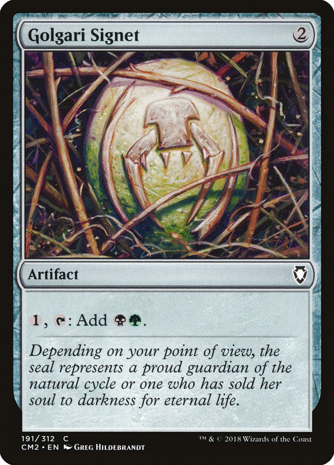 Golgari Signet (191/312) [Commander Anthology Volume II] - Devastation Store | Devastation Store