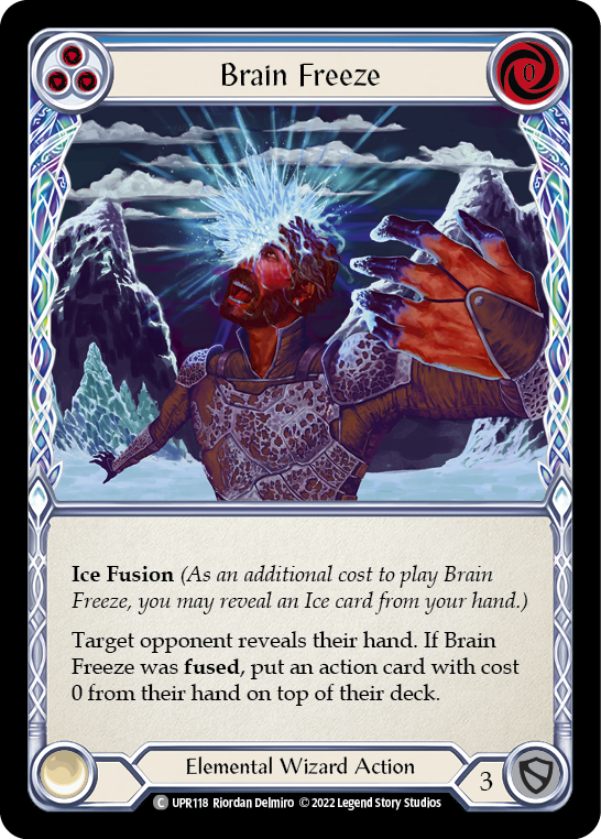 Brain Freeze (Blue) [UPR118] (Uprising)  Rainbow Foil | Devastation Store