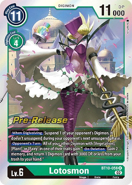 Lotosmon [BT10-056] [Xros Encounter Pre-Release Cards] | Devastation Store