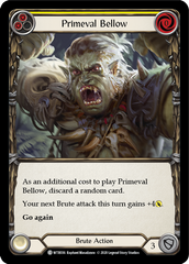 Primeval Bellow (Yellow) [WTR036] Unlimited Edition Rainbow Foil - Devastation Store | Devastation Store