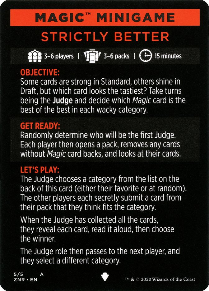 Strictly Better (Magic Minigame) [Zendikar Rising Minigame] | Devastation Store