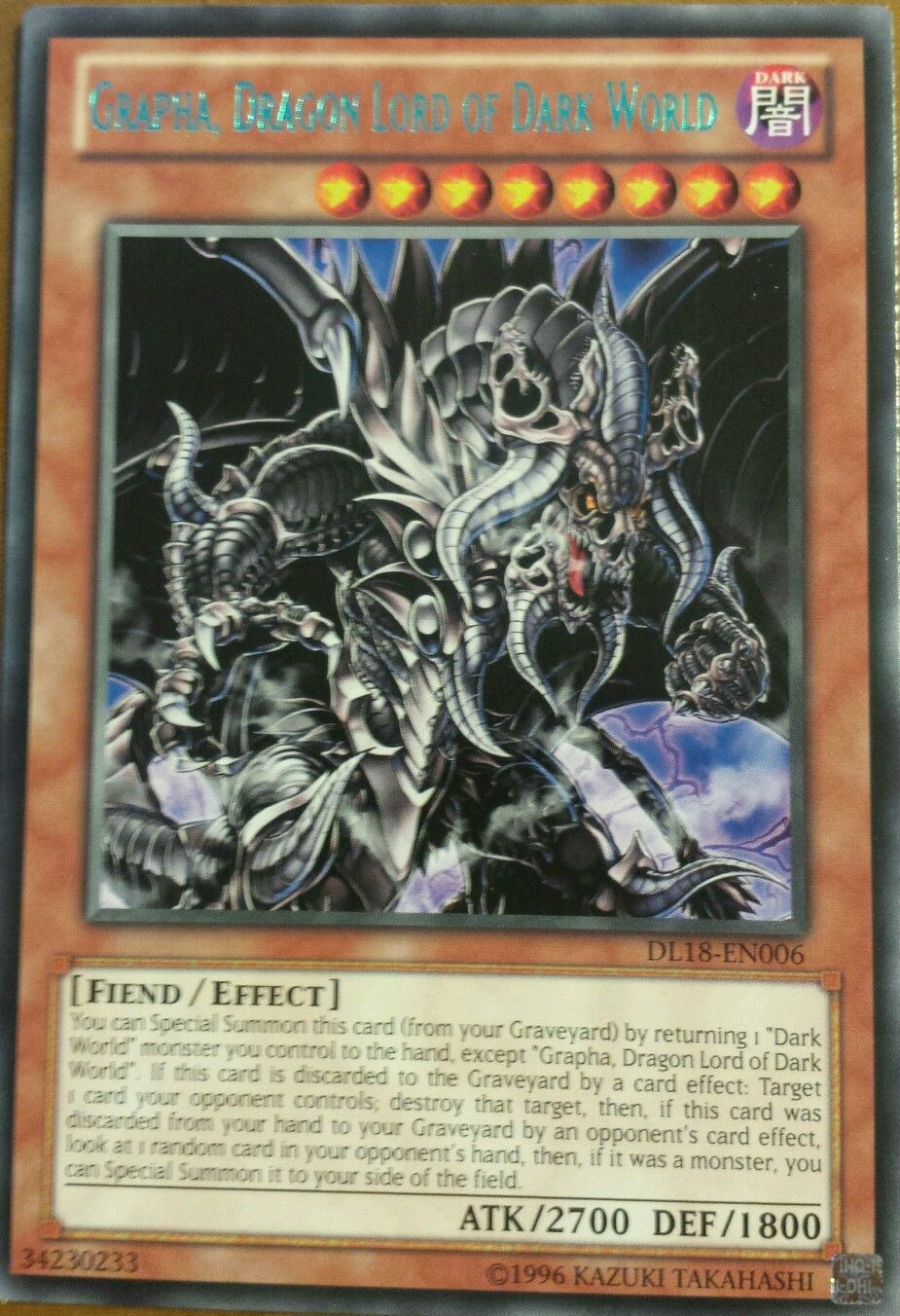 Grapha, Dragon Lord of Dark World (Green) [DL18-EN006] Rare | Devastation Store