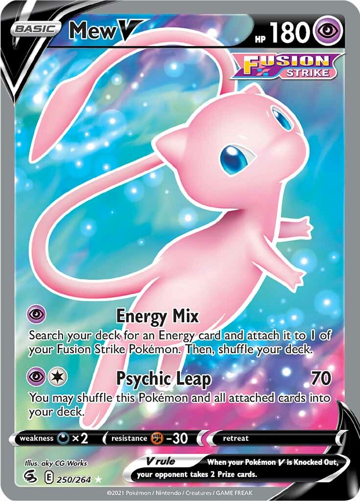 Mew V (250/264) [Sword & Shield: Fusion Strike] | Devastation Store