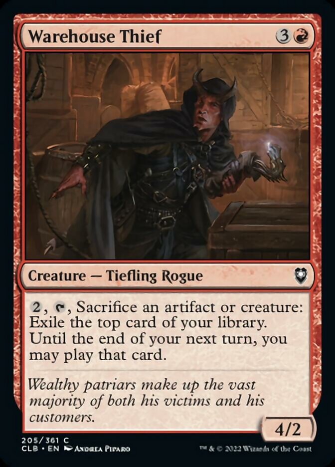 Warehouse Thief [Commander Legends: Battle for Baldur's Gate] | Devastation Store