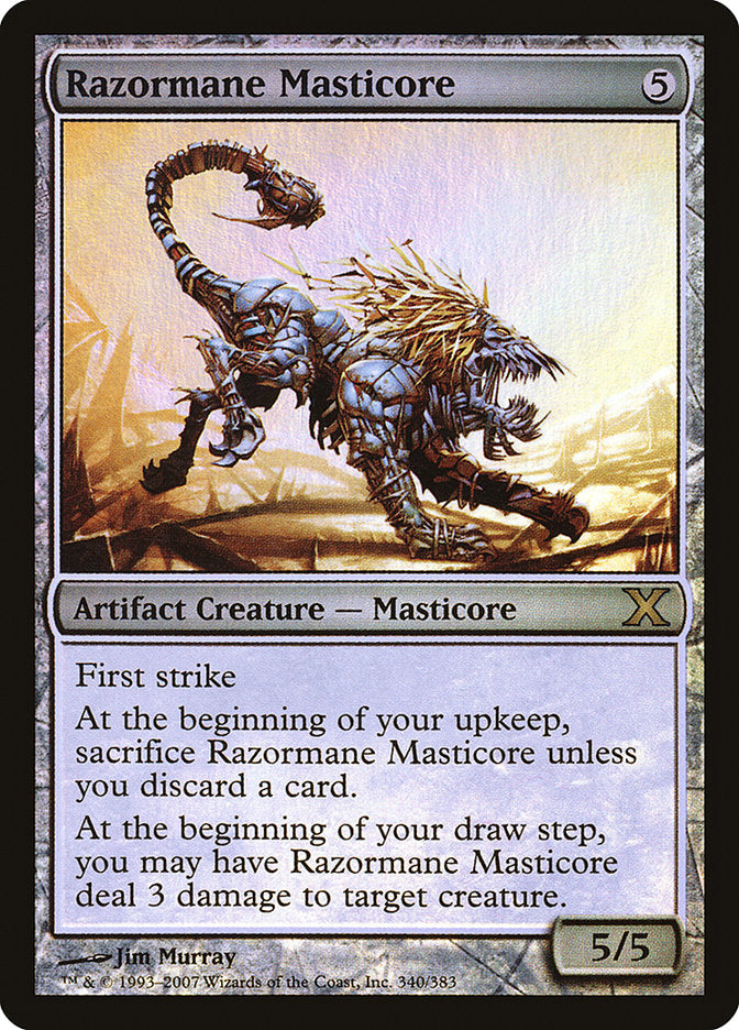 Razormane Masticore (Premium Foil) [Tenth Edition] | Devastation Store