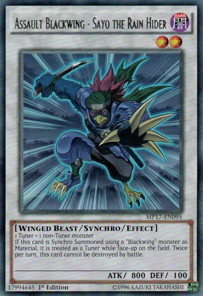 Assault Blackwing - Sayo the Rain Hider [MP17-EN095] Rare | Devastation Store