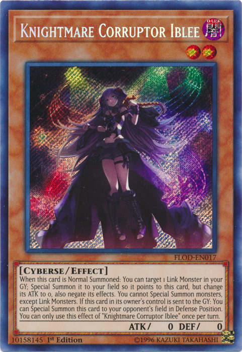 Knightmare Corruptor Iblee [FLOD-EN017] Secret Rare | Devastation Store