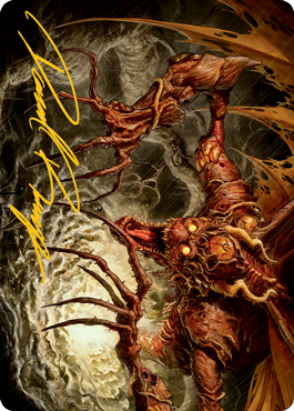 Archfiend of Sorrows Art Card (Gold-Stamped Signature) [Modern Horizons 2 Art Series] | Devastation Store