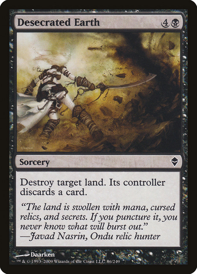 Desecrated Earth [Zendikar] - Devastation Store | Devastation Store