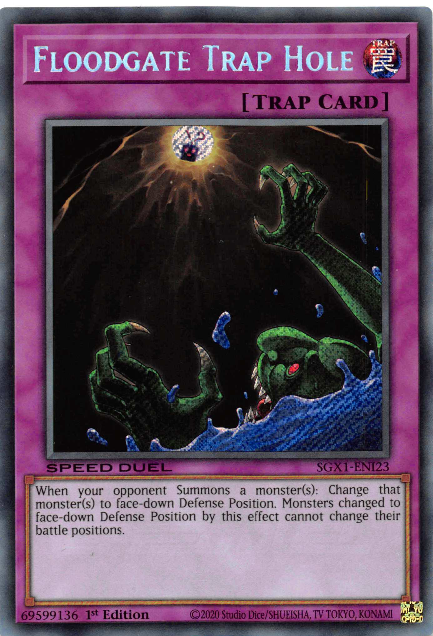 Floodgate Trap Hole [SGX1-ENI23] Secret Rare | Devastation Store