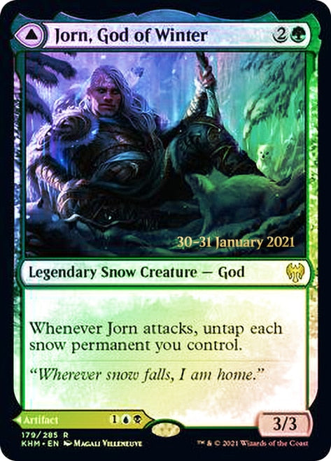 Jorn, God of Winter // Kaldring, the Rimestaff [Kaldheim Prerelease Promos] | Devastation Store