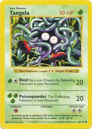Tangela (66/102) [Base Set Shadowless Unlimited] | Devastation Store