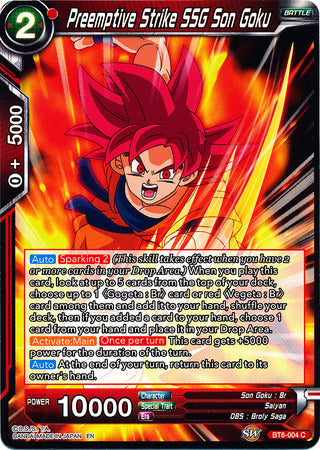 Preemptive Strike SSG Son Goku [BT6-004] | Devastation Store