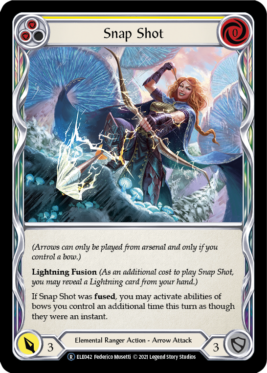Snap Shot (Yellow) [U-ELE042] Unlimited Rainbow Foil | Devastation Store
