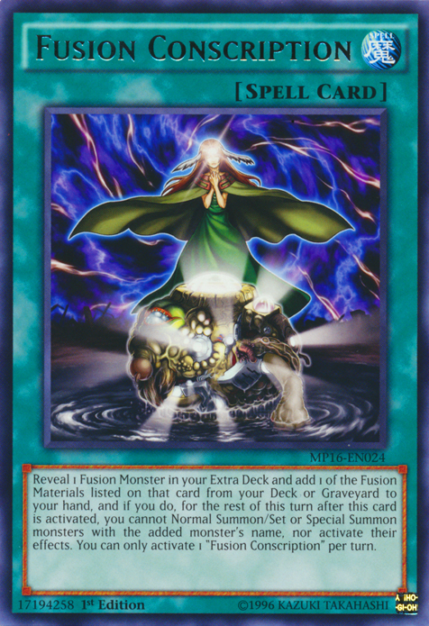Fusion Conscription [MP16-EN024] Rare | Devastation Store