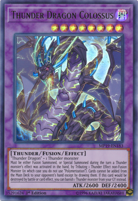 Thunder Dragon Colossus [MP19-EN183] Ultra Rare | Devastation Store