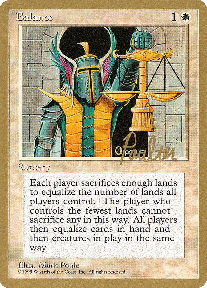 Balance (Preston Poulter) [Pro Tour Collector Set] | Devastation Store