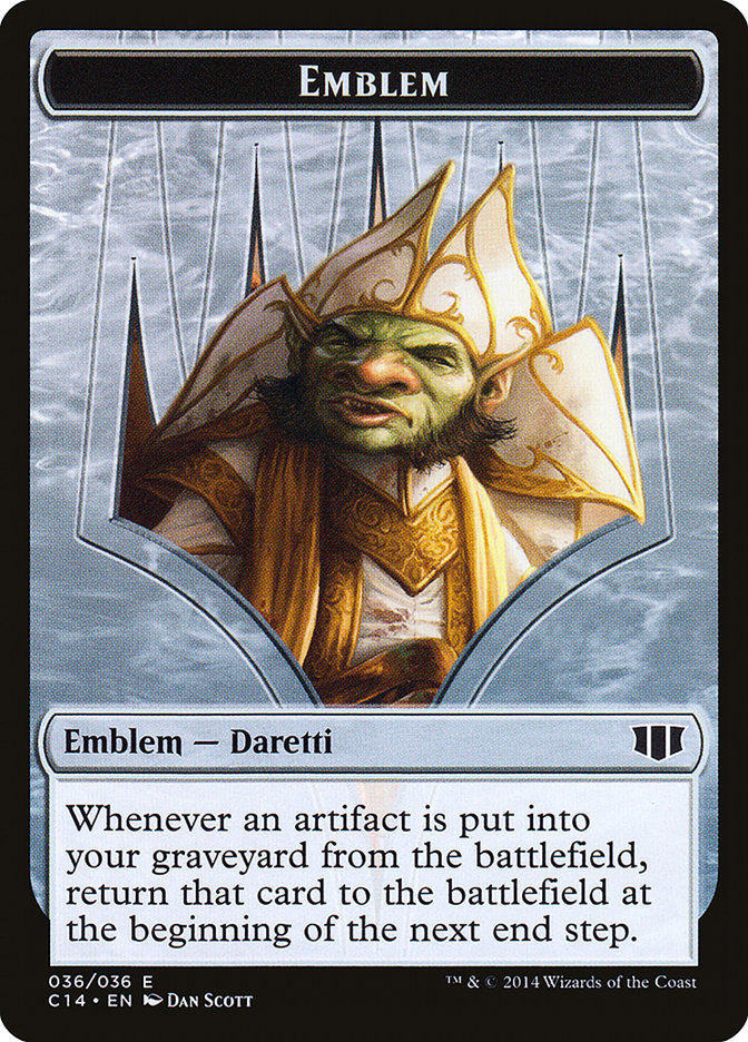 Daretti, Scrap Savant Emblem // Tuktuk the Returned Double-sided Token [Commander 2014 Tokens] | Devastation Store