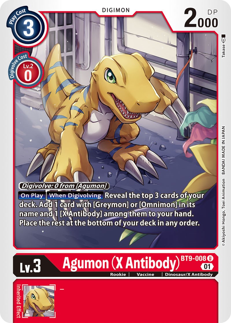 Agumon (X Antibody) [BT9-008] [X Record] | Devastation Store