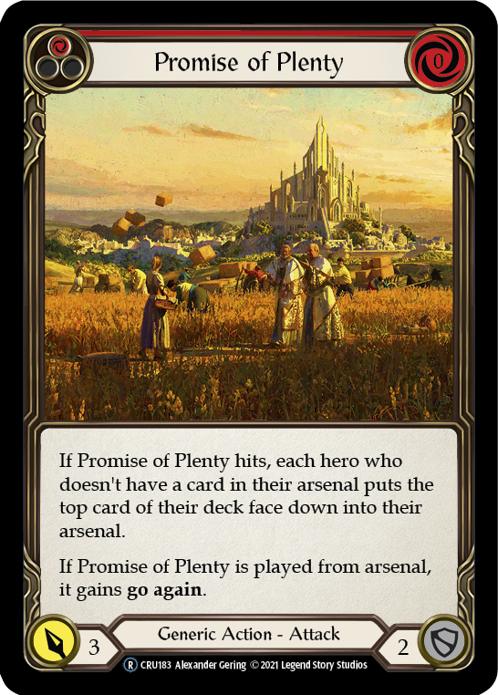 Promise of Plenty (Red) [CRU183] Unlimited Normal | Devastation Store