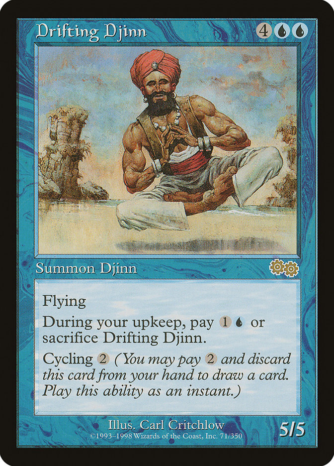 Drifting Djinn [Urza's Saga] | Devastation Store