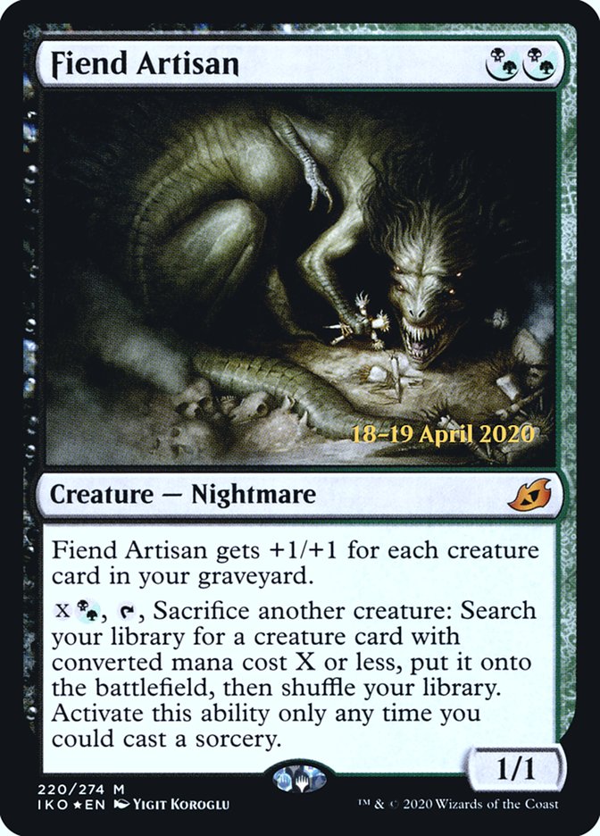 Fiend Artisan  [Ikoria: Lair of Behemoths Prerelease Promos] | Devastation Store