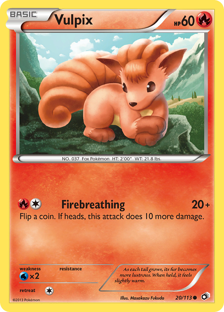 Vulpix (20/113) [Black & White: Legendary Treasures] | Devastation Store