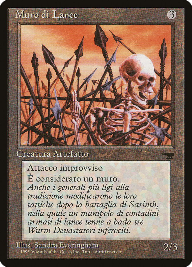 Wall of Spears (Italian) - "Muro di Lance" [Rinascimento] | Devastation Store