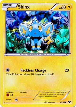 Shinx (43/99) (Cracked Ice Holo) (Blister Exclusive) [Black & White: Next Destinies] | Devastation Store