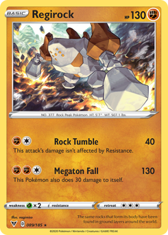 Regirock (089/185) [Sword & Shield: Vivid Voltage] | Devastation Store