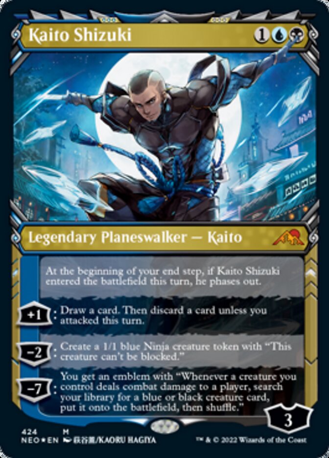 Kaito Shizuki (Showcase) (Foil Etched) [Kamigawa: Neon Dynasty] | Devastation Store