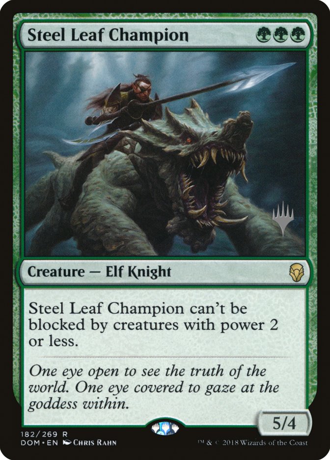 Steel Leaf Champion (Promo Pack) [Dominaria Promos] | Devastation Store