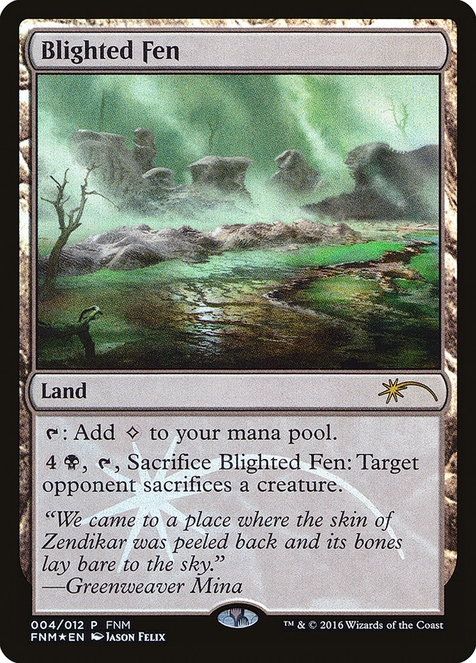 Blighted Fen [Friday Night Magic 2016] - Devastation Store | Devastation Store