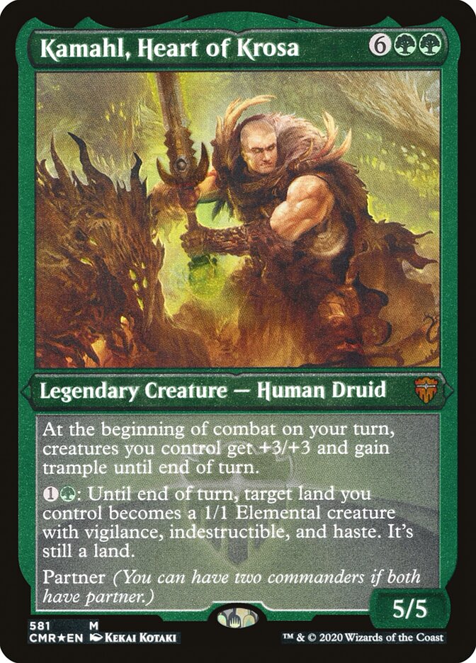 Kamahl, Heart of Krosa (Etched) [Commander Legends] | Devastation Store