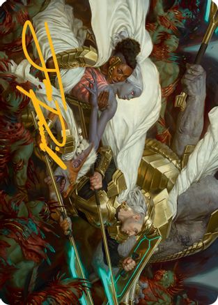 Storm the Seedcore Art Card (Gold-Stamped Signature) [March of the Machine Art Series] | Devastation Store