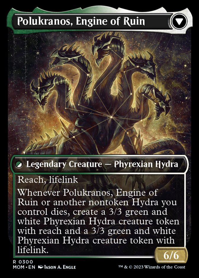 Polukranos Reborn // Polukranos, Engine of Ruin (Showcase Planar Booster Fun) [March of the Machine] | Devastation Store