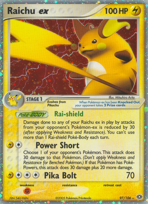 Raichu ex (97/106) [EX: Emerald] | Devastation Store