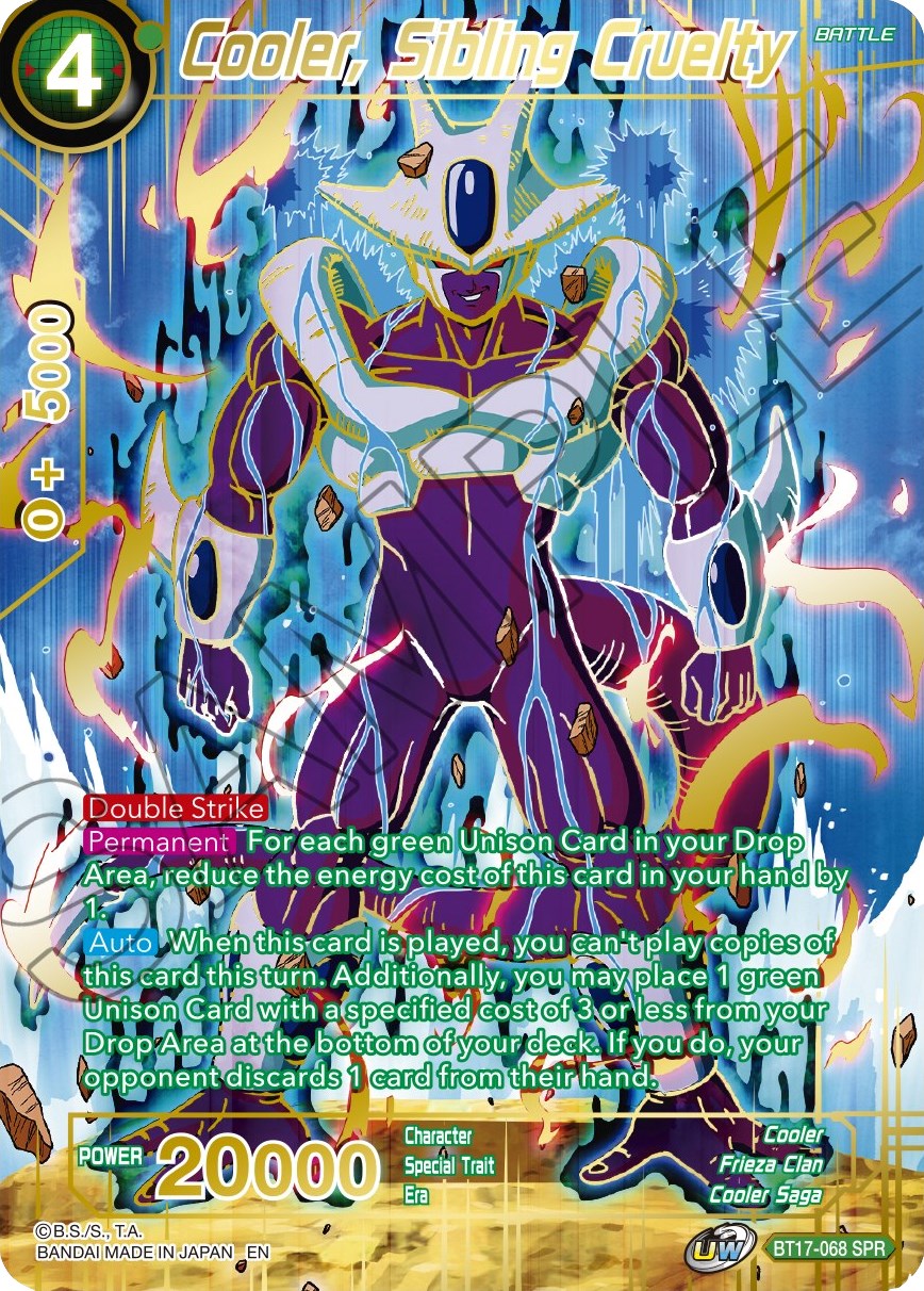 Cooler, Sibling Cruelty (SPR) (BT17-068) [Ultimate Squad] | Devastation Store