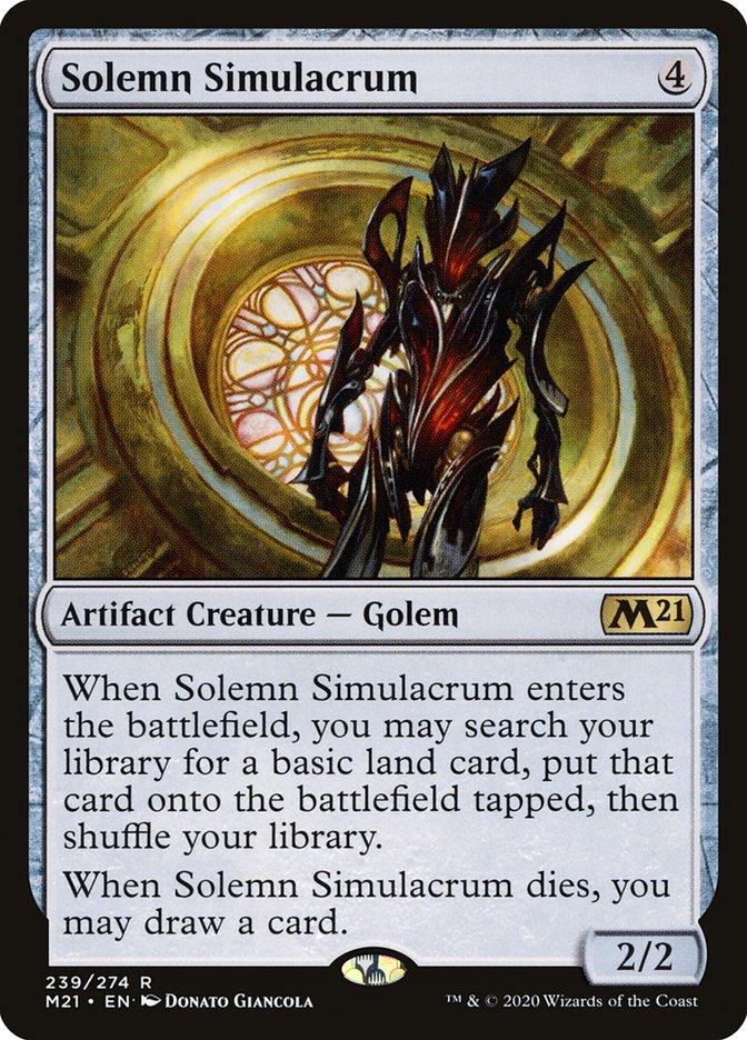 Solemn Simulacrum [Core Set 2021] | Devastation Store