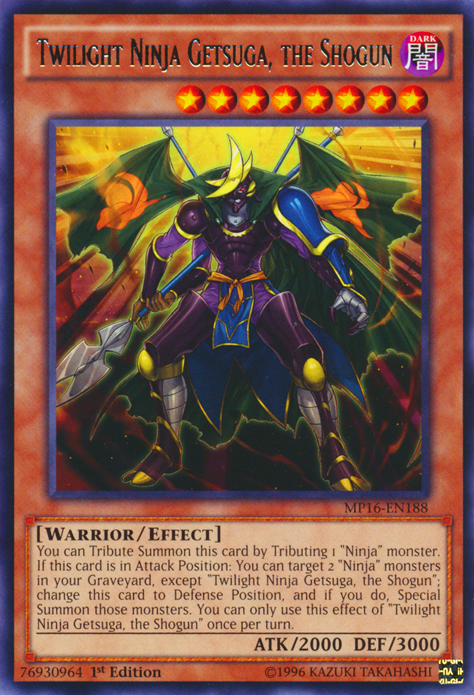 Twilight Ninja Getsuga, the Shogun [MP16-EN188] Rare | Devastation Store