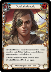 Optekal Monocle [ARC037-C] 1st Edition Rainbow Foil - Devastation Store | Devastation Store